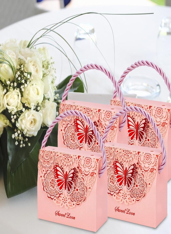 twinklemon 50PCS Butterfly Party Favor Boxes Paper Candy Containers Butterfly Goodie Gable Treat Box Paper Gift Box for Thanksgiving Christmas Birthday Baby Shower Wedding Party - Image 4